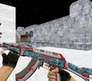 Модель HD AK-47 «Odyssey» с анимацией осмотра для CS 1.6
