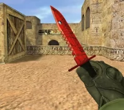 Модель ножа «M9 Bayonet - Crimson Web» с анимацией осмотра для CS 1.6