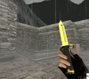 Модель ножа HD «Bayonet - Gold Chrome» для CS 1.6