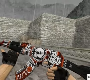 Модель HD AK-47 «Demolition v1» с анимацией осмотра для CS 1.6