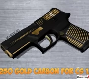Модель P250 «Gold Carbon» для CS 1.6