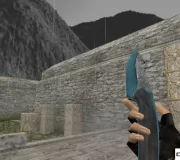 Модель ножа HD «Gut Knife - Bark Beetle Blue» для CS 1.6