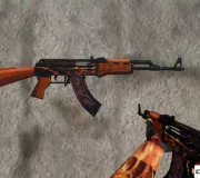 Стандартная модель AK-47 «Fire» для CS 1.6