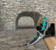 Модель ножа HD «Karambit - Asiimov Reworked Blue» для CS 1.6