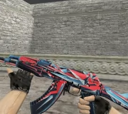 Модель AK-47 «Буйство красок» с анимацией осмотра для CS 1.6