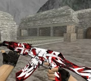 Модель HD AK-47 «Reaper» с анимацией осмотра для CS 1.6